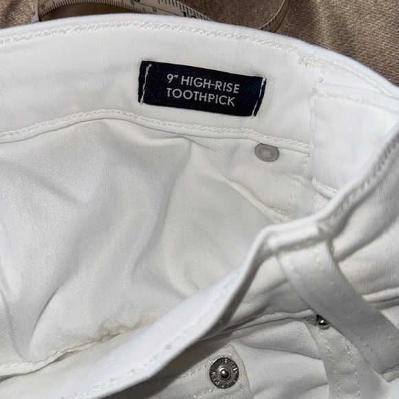 J.Crew Tall Classic White High Rise Toothpick Skinny Jeans Capsule Preppy Sz 28T - Picture 7 of 15